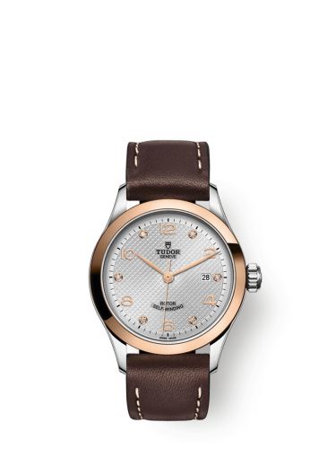 Tudor 1926 28 Stainless Steel Rose Gold Silver - Diamond Strap