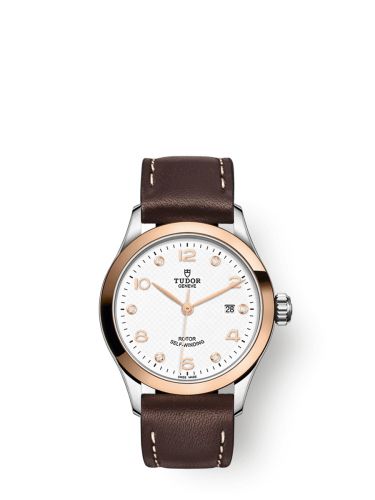 Tudor 1926 28 Stainless Steel Rose Gold White - Diamond Strap