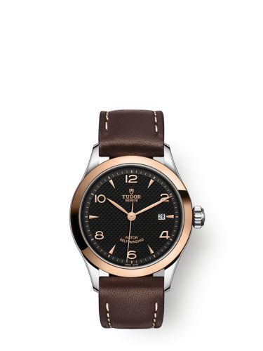 Tudor 1926 28 Stainless Steel Rose Gold Black Strap
