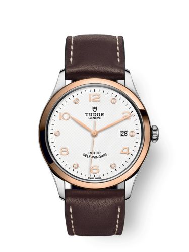 Tudor 1926 39 Stainless Steel Rose Gold White - Diamond Strap
