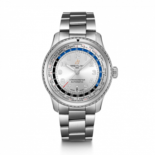 Breitling Navitimer 8 B35 Automatic Unitime 43 Stainless Steel Silver Bracelet