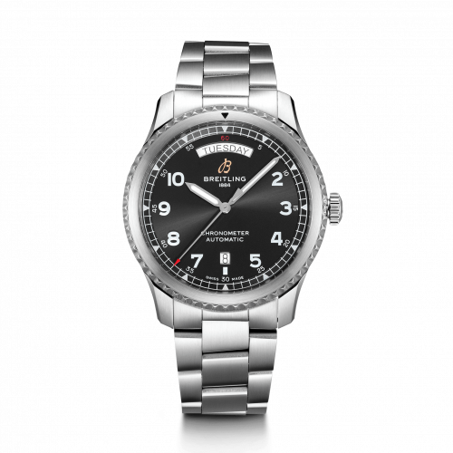 Breitling Navitimer 8 Automatic Day & Date 41 Stainless Steel Black Bracelet