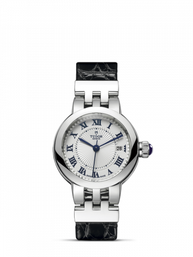 Tudor Clair de Rose 26 Stainless Steel Silver-Roman Alligator