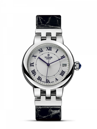 Tudor Clair de Rose 34 Stainless Steel Silver-Roman Alligator