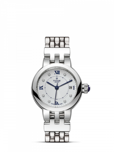 Tudor Clair de Rose 26 Stainless Steel Silver-Diamond Bracelet