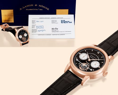 A. Lange & Söhne Tourbillon Pour le Mérite Pink Gold Black