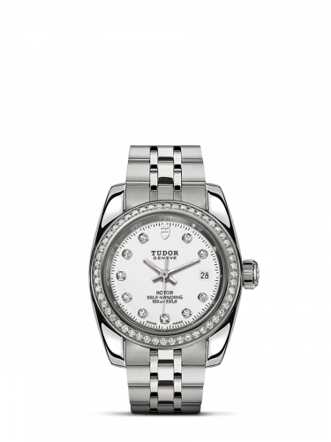 Tudor Classic 28 Stainless Steel Diamond White-Diamond Bracelet