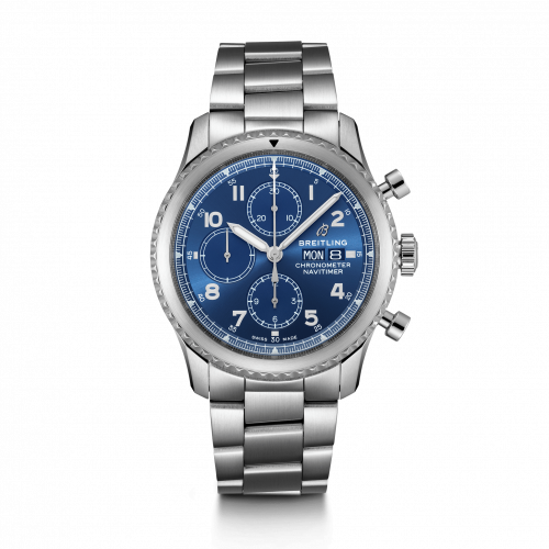 Breitling Navitimer 8 Chronograph 43 Stainless Steel Blue Bracelet
