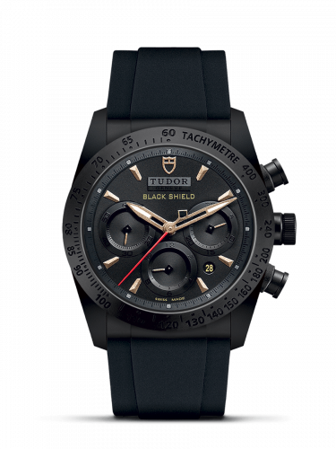 Tudor Fastrider Black Shield Ceramic Black-Sand Rubber