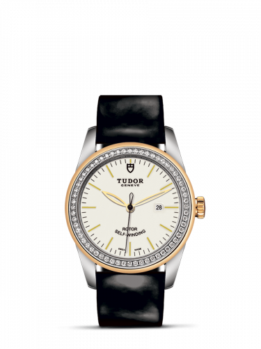 Tudor Glamour Date 31 Stainless Steel Yellow Gold Diamond Opaline Strap