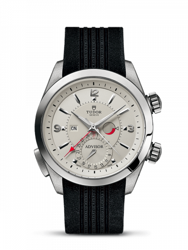 Tudor Heritage Advisor Stainless Steel TItanium Silver Silk