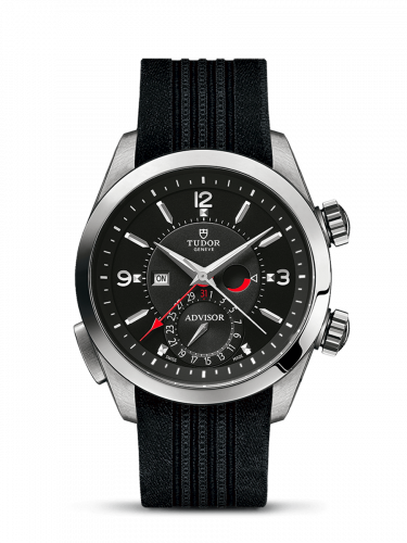 Tudor Heritage Advisor Stainless Steel TItanium Black Silk