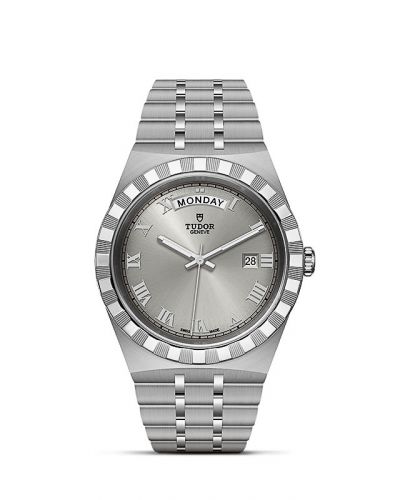 Tudor Royal Day-Date 41 Stainless Steel Silver - Roman