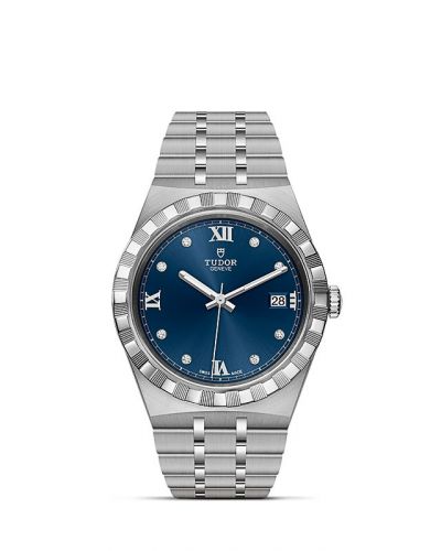 Tudor Royal Date 38 Stainless Steel Blue - Diamond