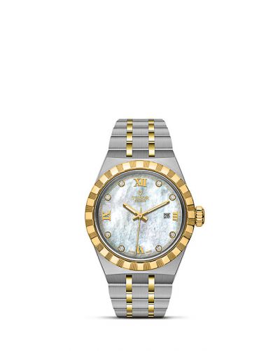 Tudor Royal Date 28 Stainless Steel Yellow Gold MOP