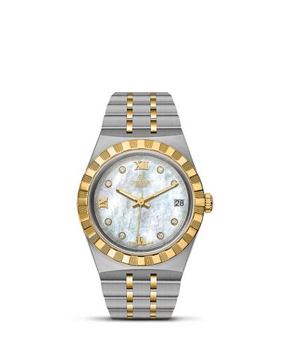 Tudor Royal Date 34 Stainless Steel Yellow Gold MOP
