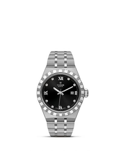 Tudor Royal Date 28 Stainless Steel Black - Diamond