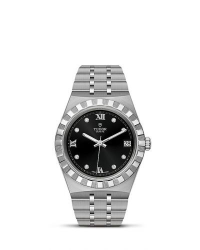 Tudor Royal Date 34 Stainless Steel Black - Diamond