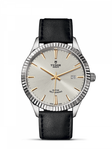 Tudor Style 41 Stainless Steel Fluted Silver Strap