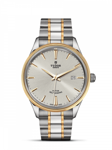 Tudor Style 41 Stainless Steel Yellow Gold Silver Bracelet
