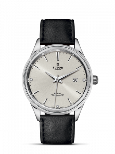 Tudor Style 41 Stainless Steel Silver-Diamond Strap