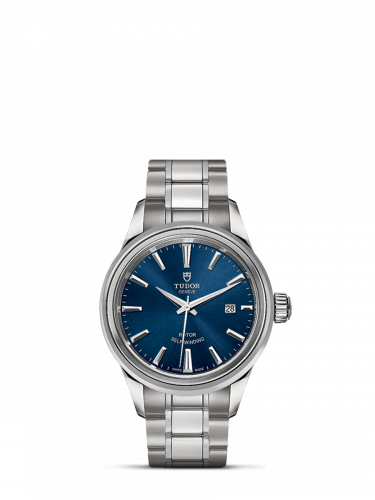 Tudor Style 28 Stainless Steel Blue Bracelet