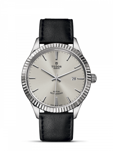 Tudor Style 41 Stainless Steel Fluted Silver Strap