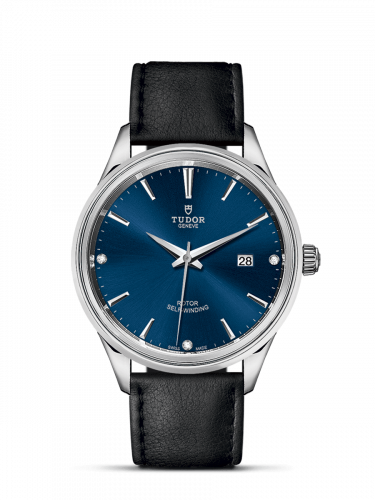 Tudor Style 41 Stainless Steel Blue-Diamond Strap