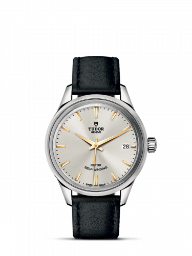 Tudor Style 34 Stainless Steel Silver Strap