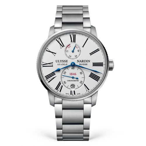 Ulysse Nardin Marine Torpilleur Stainless Steel White Bracelet