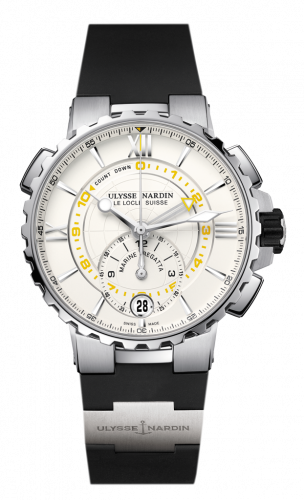 Ulysse Nardin Marine Regatta Stainless Steel Silver Rubber