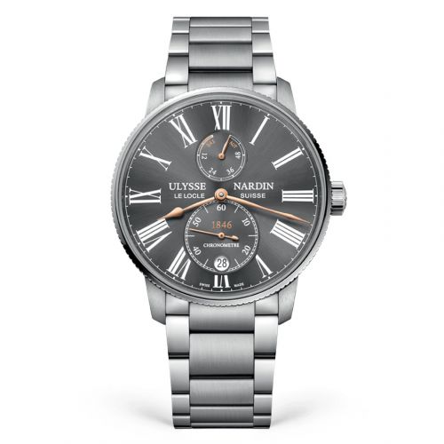 Ulysse Nardin Marine Torpilleur Stainless Steel Grey Bracelet