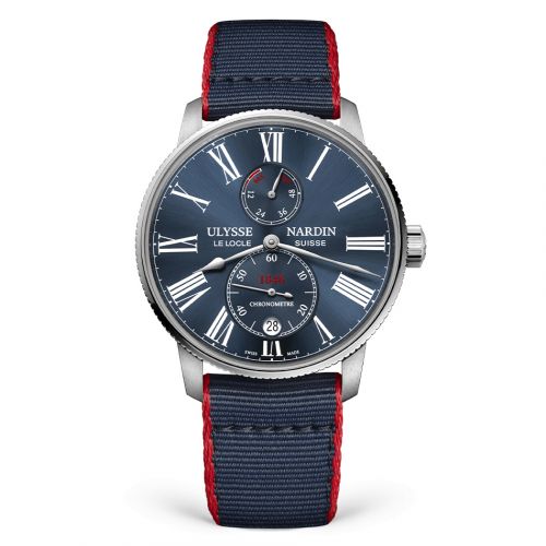 Ulysse Nardin Marine Torpilleur Stainless Steel Blue Fabric