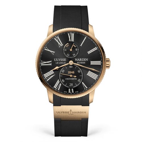 Ulysse Nardin Marine Torpilleur Rose Gold Black Rubber