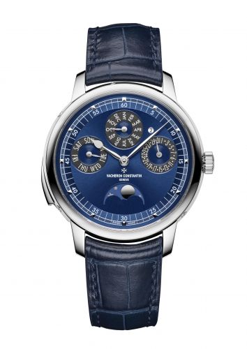 Vacheron Constantin Les Cabinotiers Minute Repeater Perpetual Calendar White Gold Blue