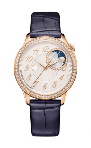 Vacheron Constantin Égérie Moonphase 37 Pink Gold Diamond Silver