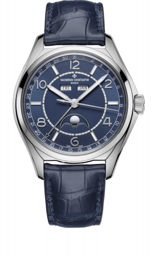 Vacheron Constantin FiftySix Complete Calendar Stainless Steel Blue