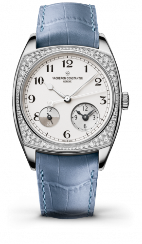 Vacheron Constantin Harmony Dual Time White Gold With Diamonds Black Numerals