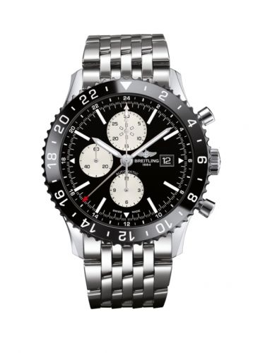 Breitling Chronoliner Stainless Steel Black Bracelet