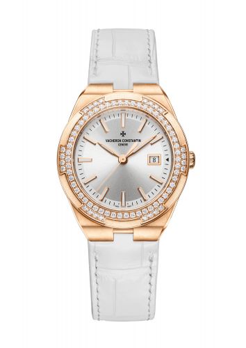 Vacheron Constantin Overseas Quartz Pink Gold Diamond Silver