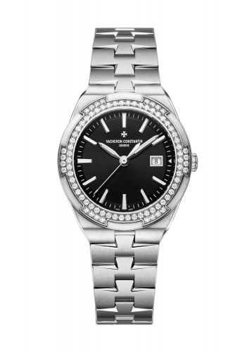 Vacheron Constantin Overseas Quartz Stainless Steel Diamond Black