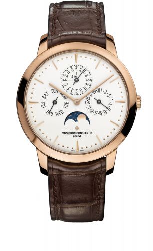 Vacheron Constantin Patrimony Perpetual Calendar Pink Gold Silver
