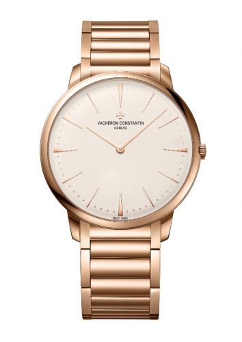 Vacheron Constantin Patrimony Contemporaine 40 Manual-Winding Pink Gold Silver Bracelet