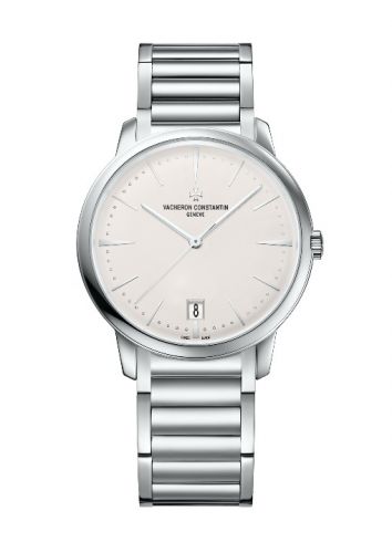 Vacheron Constantin Patrimony 36mm Self-Winding White Gold Silver Bracelet