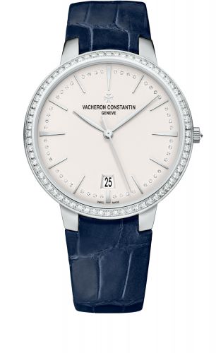 Vacheron Constantin Patrimony 36.5mm Self-Winding White Gold Diamond Silver