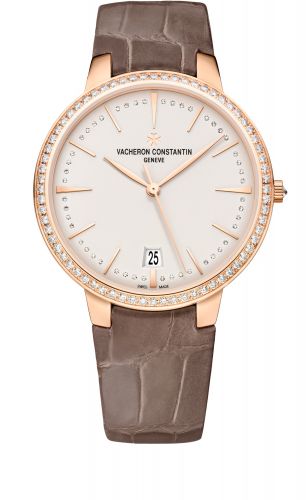 Vacheron Constantin Patrimony 36.5mm Self-Winding Pink Gold Diamond Silver