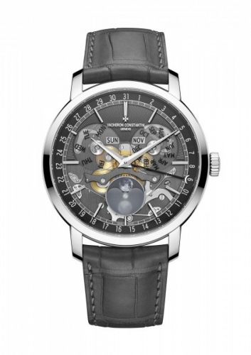 Vacheron Constantin Traditionnelle Complete Calendar Openface White Gold
