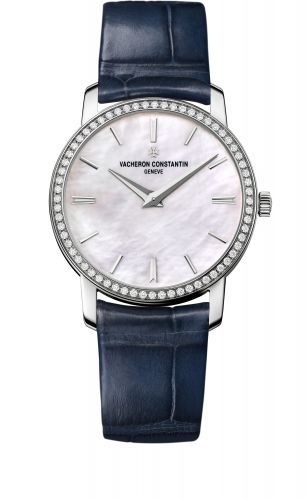 Vacheron Constantin Traditionnelle Quartz White Gold Diamond MOP