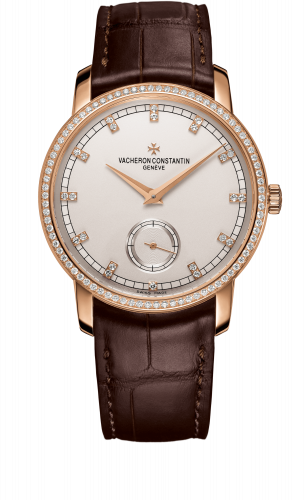 Vacheron Constantin Traditionnelle Small Seconds Pink Gold Diamond Silver