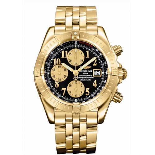 Breitling Chronomat Evolution Yellow Gold Black